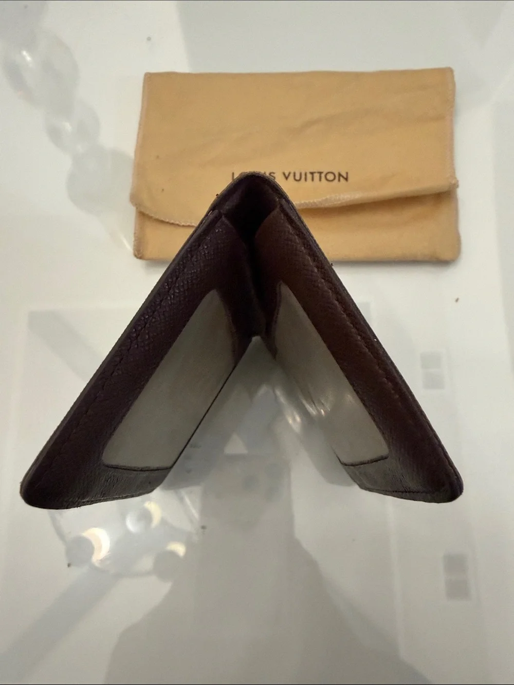 Louis Vuitton Brown Damier Ebene Card Case